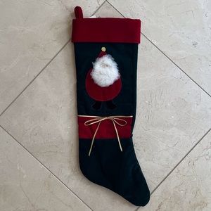 Woof & Poof Santa Christmas Stocking Vintage 1994 Handmade in USA
